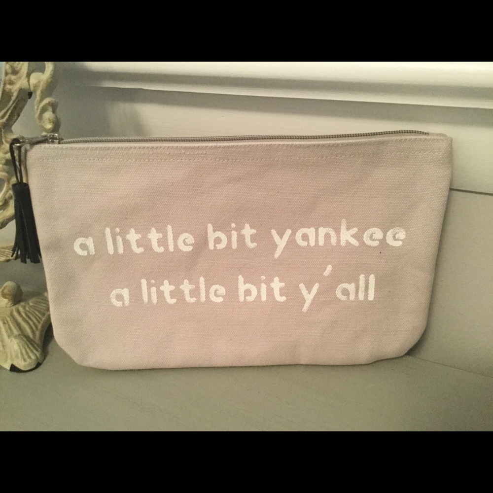Yankee~Ya’ll fabric pouch.  NWOT